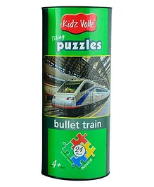 Kidz Valle Tiling Bullet Train Puzzle Multicolor - 24 Pieces 