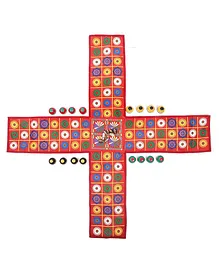 MUREN Traditional Indian Ludo Board game  - Multicolor