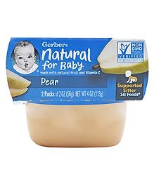 Gerber 1st Foods for Supported Sitter - Pear (2x56g)