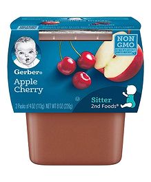 Gerber 2nd Foods for Sitter - Apples Cherry - (2x113g)