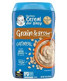 Gerber Cereal for Baby, Oatmeal for Supported Sitter -454gm