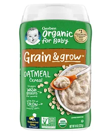 Gerber Cereal for Baby, Organic Oatmeal - 227 g