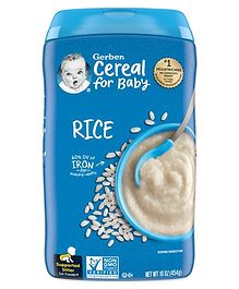 Gerber Cereal for Baby, Rice for Supported Sitter-454 g