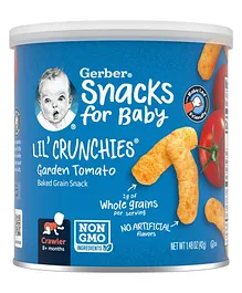 Gerber Snacks for Baby, Lil Crunchies Garden Tomato-42 g