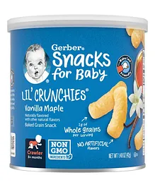 Gerber Snacks for Baby, Lil Crunchies Vanilla Maple-42 g