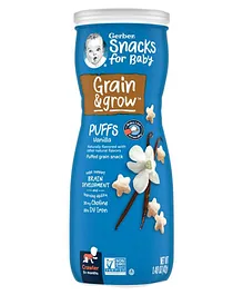 Gerber Snacks for Baby, Puffs Vanilla-42 g