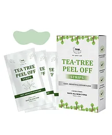 TNW The Natural Wash Tea Tree Peel Off Strips for Blackheads and Whiteheads 4 strips With Tea Tree Suitable for all skin types