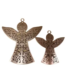 Nordic Christmas Decorations ELENA pair of iron angel motives for tree hangings
