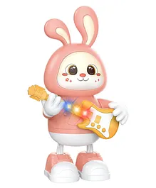 FunBlast Dancing Bunny Toy with LED Lights and Music  Pink