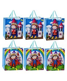 FunBlast Magical Theme Paper Bags with Handle for Gifting  Pack of 6 Random Print