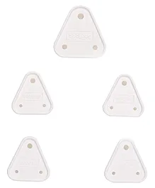 Babyhug Safety Electric Socket Plug Cover Guards Pack of 5 - White