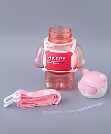 Sipper Bottle with Bear Theme Pink- 800 ml