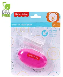 Fisher Price Finger Brush With Case - Pink