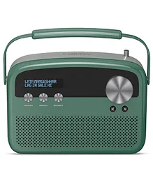 Saregama Carvaan Lite Hindi - Portable Music Player with 3000 Pre-loaded Evergreen Songs, FM/BT/AUX (Jade Green)