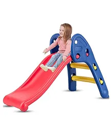 Lattice  Skid Slide Ladder Red and Blue Garden slide School Toy Home Slide Indoor Outdoor Slider for Kids-Color May Vary