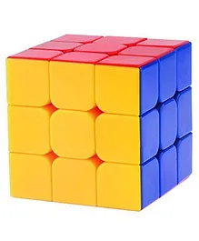 Lattice Smart Activity Toy Magical Cube 3X3X3 Easy Amazing Stress Reliever Brainstorming Puzzle Smooth Rotation Colourful Cube  High Speed Stickerless Puzzle Game -Color May Vary