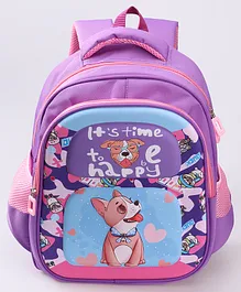 Puppy Design Backpack Lavender- Height 12.9 Inches