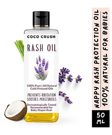 Coco Crush Rash Oil for Babies - Diaper & Nappy Rash Relief, Organic, Prevents Irritation - 50ml
