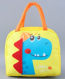 Lunch Box Bag With Dino Print- Yellow
