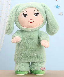 Aarohi Toys Electrical Drum Man Bunny Ocean Green - Height 33 cm