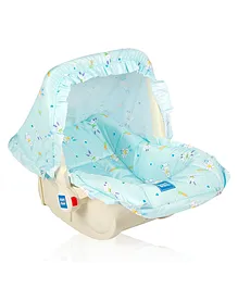 Mee Mee Cozy Baby Carry Cot, Rocking Chair with Soft Pada Cushion 3-Point Safety Belt Lap Belt 4-in-1 Multi-Purpose Kids & Infant Car, Weight Capacity Up to 13 Kg- Light Blue