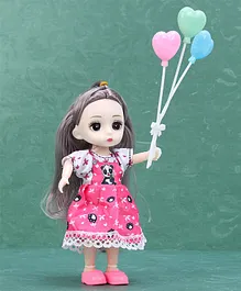 Vijaya Impex Happy Cute Doll with Accessories - Height 14.5 cm (Color May Vary)