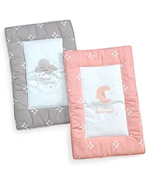 Carerio Pure Cotton Baby Mats With Sweet Dream Cloud and Good night Moon Print - Multicolour