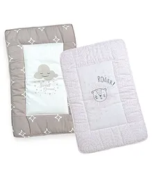 Carerio Pure Cotton Baby Mats With Good Sweet Dream Cloud and Tiger Roar Print - Multicolour