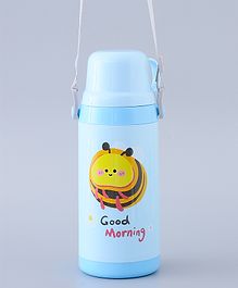 Flask with Strap Blue - 400 ml (Print May Vary)