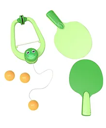 Happy Hues Indoor Hanging Table Tennis/Ping Pong Trainer Portable Set with Adjustable Height- Self-Training Games- Random Design & Colour