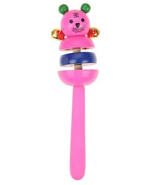 Sanjary Handmade Wooden Rattle (Color & Character May Vary)