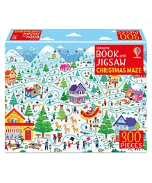 Usborne Book and Jigsaw Christmas Maze - English