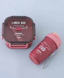 ZOE Lunch Box Set with Water Bottle - Pink