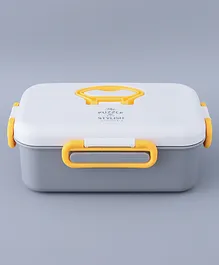 Free Size Lunch Box with Spoon - Beige