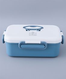 Zoe Free Size Lunchbox with Spoon and Fork - Blue