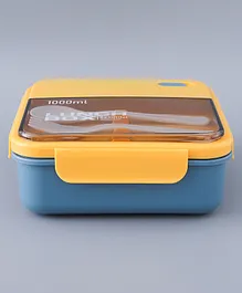 ZOE 1000 ml Lunch Box with Cutlery - Yellow