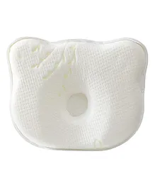 DearJoy Baby Head Shaping Memory Foam Pillow - White