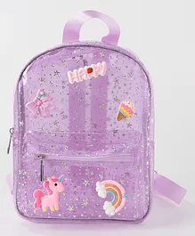 Babyhug Unicorn Fashion Backpack  Free Size - Purple