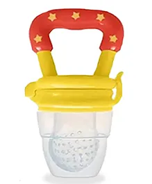 Chinmay Kids 1 Pc Baby Pacifier Food Feeder Silicone Fresh Fruit Milk Nibbler Feeding Safe Kids Supplies Nipple Teat Pacifier Bottles - Soother (Yellow)