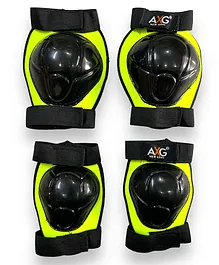 AXG New Goal Quintessential and Unique Mould Knee guard, elbow guard for Cycling Skating Guard Combo (Green)