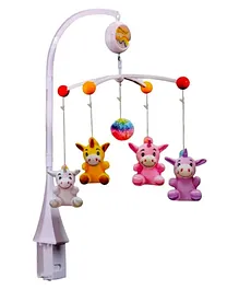 NEGOCIO Unicorn Cot Mobile For Babies Soft Soothing Music Happy Baby For Healthier Growth Sight Touch Motor Skill - COLOR MAY VARY