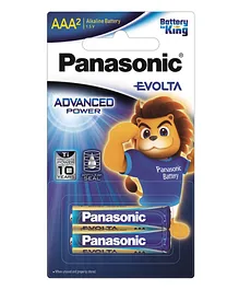 Panasonic Evolta AAA Alkaline Batteries 2 Pieces- 1.5 V- Pack of 2