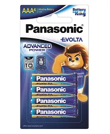 Panasonic Evolta AAA Alkaline Batteries 4 Pieces- 1.5 V- Pack of 4