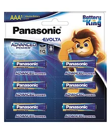 Panasonic Evolta AAA Alkaline Batteries 6 Pieces- 1.5 V- Pack of 6