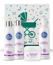 The Moms Co. Ribbon Gift Box Care Kit Pack of 4- 500 ml & 25 g