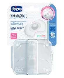 Chicco Silicone Nipple Shields Pack of 2 - White   