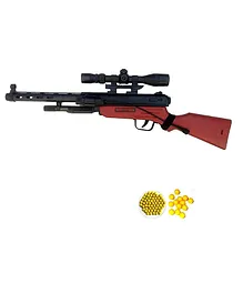 Mikha Gun M40 Sniper Commando Gun Real Lookalike Black Toy Riffle Sniper with Long Range Scope with Plastic Bullets