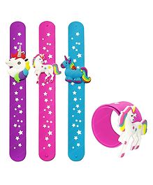 FunBlast Unicorn Wrist Band Pack of 4 Pcs -  Multicolor