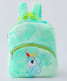 Unicorn Soft Toy Bag with Star Print Pink - 12 Inches