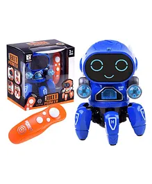 Akn Toys Musical Dancing Robot - 7 Lighting Colors Moves His Arm Moves His Feet Battery Operated Remote Control  - Color May Vary